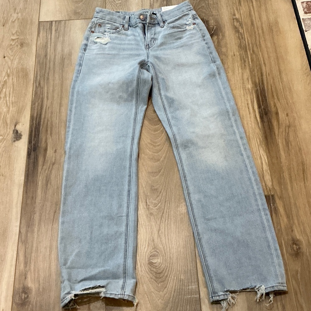 American Eagle Outfitters Light Blue Straight Leg Jeans